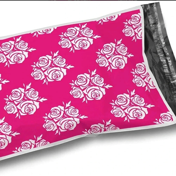 10 10x13 POLY MAILERS NEW PINK ENVELOPES OFFICE BUSINESS SHIPPING - Picture 1 of 3